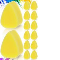24 vnt. Veido dažų kempinėlės žiedlapių formos veido tapybos kempinėlės didelio tankio veido tapybos reikmenys vaikams, suaugusiems, meniniam darbui yellow