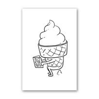 Humor Funny Canvas Wall Art Prints Bathroom Decor Painting Go Shit Wc Toilet Posters and Picture Cartoon Painting for Bathroom No Frame 21*30cm No Frame