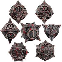 7 vnt kauliukų rinkinys vakarėlio stalo žaidimai kauliukų priedas D&d DND D6 D8 D10 D12 D20