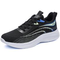 Vyriški madingi sportbačiai Patogūs bėgimo bėgiojimo batai Lengvi Tenis tinklelis Kvėpuojantys žygiai pėsčiomis Vyriški sportbačiai Dydis 39-50 39 juoda