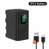 PALO 6000mAh NP F750 NP F770 LED Power Indicator Battery with Type C Port for Sony NP F960 F970 NP-F750 NP-F550 CCD-TRV58 V1J z1 1battery