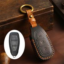 Car Key Case Cover For Ford Fiesta Focus Mondeo Ecosport Kuga Fob Remote Key Case Protector Accessories Holder Shell Keychain mėlyna