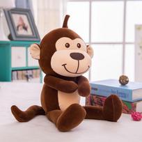 1pc 75cm Cute Large Hanging Hook And Loop Hand Monkey Plush Toys Stuffed Animal Knitted Boys Baby Doll Gift Presents 50CM