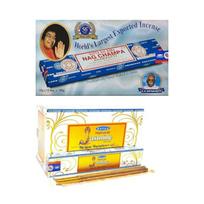 Satya Nag Champa & Natural Jasmine Incense Sticks Agarbatti 1+1Combo(180 GM+180GM ) Box | 12 Packs of 15 Grams Each in a Box | Export Quality
