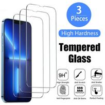 3PCS Tempered Glass For iPhone 16 15 14 13 12 11 Pro XR X XS Max Screen Protector For iPhone 12 Pro Max Mini 7 8 6 6S Plus SE Glass iphone 11 gryna
