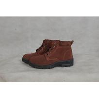 Labor Insurance Shoes, Piled and Thickened Construction Site Work Shoes, Anti-smashing Protective Shoes, Anti-smashing and Stab-proof 37 brown