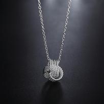 925 svarų sterlingų sidabro teniso pakabukas ant kaklo Vestuvinis žavesio papuošalas 40cm gray