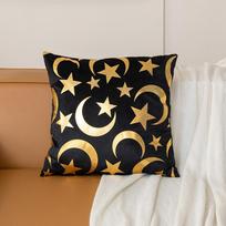 Gold Moon Hot Gold Pillow Cover Living Room Sofa Decorative Cushion Cover Bedroom Pillow Cover 45*45cm ZY2-4 white