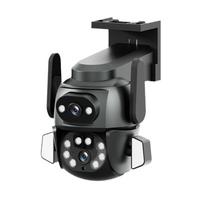 Nauja WIFI kamera PTZ 4K 8MP dviejų ekranų žiūronas AI korpusas, automatinis stebėjimas CCTV apsauga, išmanusis lauko naktinio matymo stebėjimas 4MP Camera