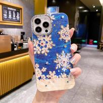 For iphone 15 14 13 12 Pro Max 15 14 plus Fashion snowflakes Pattern blue Phone Case For iphone 11 15pro max 15plus 14promax Soft silicone Back Cover for iphone 11 mėlyna