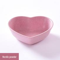 Širdelės formos kviečių šiaudų prieskonių indų rinkinys su actu, sojos padažu ir panardinamaisiais indais. Puiki dovana su logotipu. Vinegar Dish