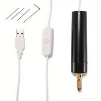 Kompaktiškas 5 V USB mini elektrinis gręžtuvas – tikslus rankinis elektrinis įrankis papuošalų gamybai, medžio apdirbimui, metalo apdirbimui ir „pasidaryk pats“ projektams black