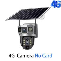 4G saulės IP kamera 6K 12MP trys ekranai 10x priartinimas lauko CCTV automatinis sekimas Įmontuotas akumuliatoriaus vandeniui atsparus saugos apsaugos kamera 4G camera