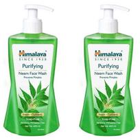 Himalaya Purifying Neem Face Wash, 400 Ml (Pack of 2) green