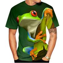 Cute Frog 3D Printing T Shirt Man Summer O-Neck Short Sleeve Oversized Top Loose Streetwear Unisex Clothing S