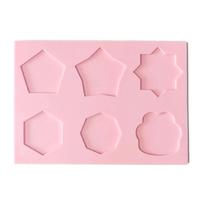 6-in-1 Wax Seal Stamp Silicone Mold for Making Wax Stamp Silicone Wax Seal Mat Non-stick Easy to Demold D rožinė