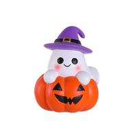 Halloween Decoration, Pumpkins Ghost, Home Desktop, Party, Holiday Decoration One Size white