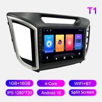 Automobilinis radijas su „Android Auto Carplay“, skirtas „Hyundai Creta“ 2016–2021 m. multimedijos grotuvui, galvos įrenginiui, stereofoniniam GPS navigacijai, „Bluetooth“, WIFI, 2+32GB 1+16GB