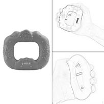Hand Grip Strengthener Finger Exerciser Wrist Forearm Trainer Exercise Strength Training Grey 60LB gray