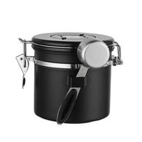 1 rinkinys 1200/1500/1800 ml Nerūdijančio plieno sandariai uždarytas stiklainis vienpusis Co2 vožtuvas, praktiška, hermetiška kava, arbatos lapeliai su dangteliu 1200ml juoda