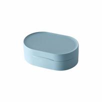Macaron spalvos kelioninė muilinė, nešiojama, kūrybinga, namams, vandeniui atspari, su dangteliu, plastikinė muilo lėkštelė, stovas, vonios aksesuarai One Size žalia