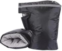 Motorcycle Handlebar Gloves A black