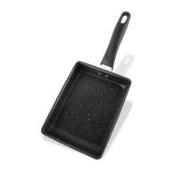 Nelipnus kiaušinių blynų katilas indukcinis Wok keptuvės keptuvės keptuvės viryklės keptuvės Black bakelite handle-S