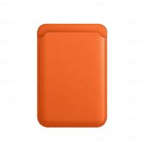 Luxury Leather Wallet Card Solt Bag for Magsafe Google Pixel 9 Pro XL 5G Fashion Card Holder  Magnetic Coque Pixel 9 oranžinė