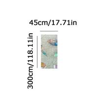 1 vnt Apsaugos nuo saulės stiklo lipdukas, didelis pusmėnulio stiklo plėvelė lazerinė plėvelė be klijų, vonios kambarys biure 45CM*300CM