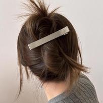 Hair Clip for Women Duckbill Metal Grab Curly Long sidabras