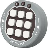 „Tic Tac Toe Bolt“ žaidimas, „trys viename“ delninė galvosūkių žaidimų konsolė, nešiojami „Tic-Tac-Toe“ elektroniniai žaislai, „Fidget Toys“ stalo žaidimai vaikams tamsiai pilka spalva