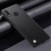 Prabangus PU odinis dėklas, skirtas Huawei Nova 3 galinis dangtelis matinis silikoninis smūgiams atsparus visiškai apsaugantis telefono dėklas, skirtas Huawei Nova3 Coque For Huawei Nova 3 matinė juoda spalva