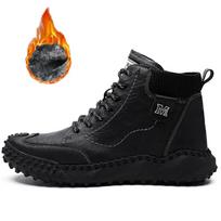 Odiniai batai vyrams Mada Vyriški aulinukai Medvilniniai sportbačiai Sportiniai batai Retro suvarstoma avalynė Vyriški neslystantys batai Trend Zapatillas Hombre 38 juoda