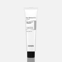 COSRX Retinol 0,1 kremas 20 ml, senėjimą stabdantis, raukšlių stabdymas, stangrinimas, Kbeauty, korėjietiška kosmetika, pavyzdys white