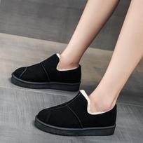 new Snow Boots  warm Women's Short Tube Thickened Cotton Shoes Non-slip Winter New Shoes Student Women's Shoes  Black Boots 39 black