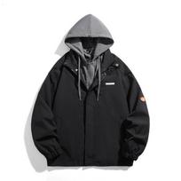 Jacket Men's Casual Jacket Autumn Versatile Hong Kong Style Men's Clothing Couple Hooded Jacket Autumn Windbreaker M