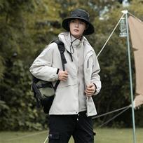 Rudens ir žiemos kalnų striukės vyrams ir moterims, vandeniui ir vėjui atsparios lauko alpinizmo striukės poroms, kad būtų šilta S white