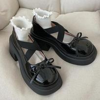 2024 Women Bow Sandals 2024 Summer High Heels Mary Jane Shoes New 2024 Slingbacks Platform Sexy Dress Pumps Party Mujer Zapatillas 35