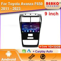 Car Radio Carplay For Toyota Avanza F650 2011 - 2023 Navigation GPS Android Auto Bluetooth Stereo Screen Unit 2din 5G WiFi BT 4 core 1GB+32GB carplay