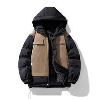 Cotton coat men's winter Hong Kong trend brand couple loose casual thickened couple wear cotton jacket hooded jacket men's fashion M