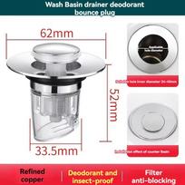 1PC Universal Basin Pop-up Drain Filter Wash Basin Hair Sink Strainer Kitchen Bathtub Stopper Shower Plug Bathroom Tool sidabras