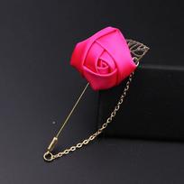 Fashion Beanty Brooch Pin Men Gift Leaf Suit Lapel Rose Flower 1pc New Golden Boutonniere Stick Jewelry Wedding Men Fashion red