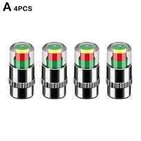 4/8pcs High Precision Car Tire Pressure Monitor Sensor Cap Valve Alert Monitoring Tool Indicator Automatic I7R9