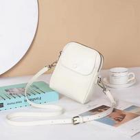 Candy Color Bag Women Natūralios odos rankinė Grandininis krepšys Crossbody Bag Premium Sense pečių krepšys balta