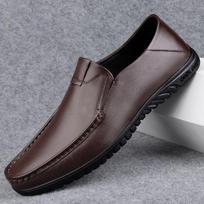 Madingi Nauji Vyriški Įslystami Verslo Batai Natūrali Oda Vyriški Elegantiški Batai Aukštos Kokybės Stilingi Vyriški Mokasinai Vyriški Patogūs Basakojai 47 juoda