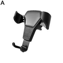 Universal Gravity Auto Phone Holder Car Air Vent Clip Mount Mobile Phone Holder CellPhone Stand Support For IPhone H R6C2 balta