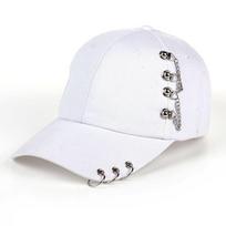 Laisvalaikio reguliuojami geležinio žiedo beisbolo kepurės Snapback kepurė Casquette kepurės Laisvalaikio Tėčio kepurės balta