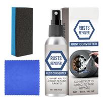 Car Rust Removal Spray 30ml Derusting Agent With Sponge And Towel Wheel Rims Cleaner Spray Rust Cleaner For Car Tyre CHINA black