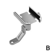 Aluminum Alloy Bike Phone Holder 360 Rotation Motorcycle Bicycle Support Mobilephone Accessories Handlebar Road I0U8 gray