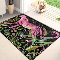 Bohemian Tiger Pattern Vintage American Ethnic Area Rug Non-Slip Carpet Machine Washable Doormat for Living Room Bedroom Kitchen 40X60cm-16x24in